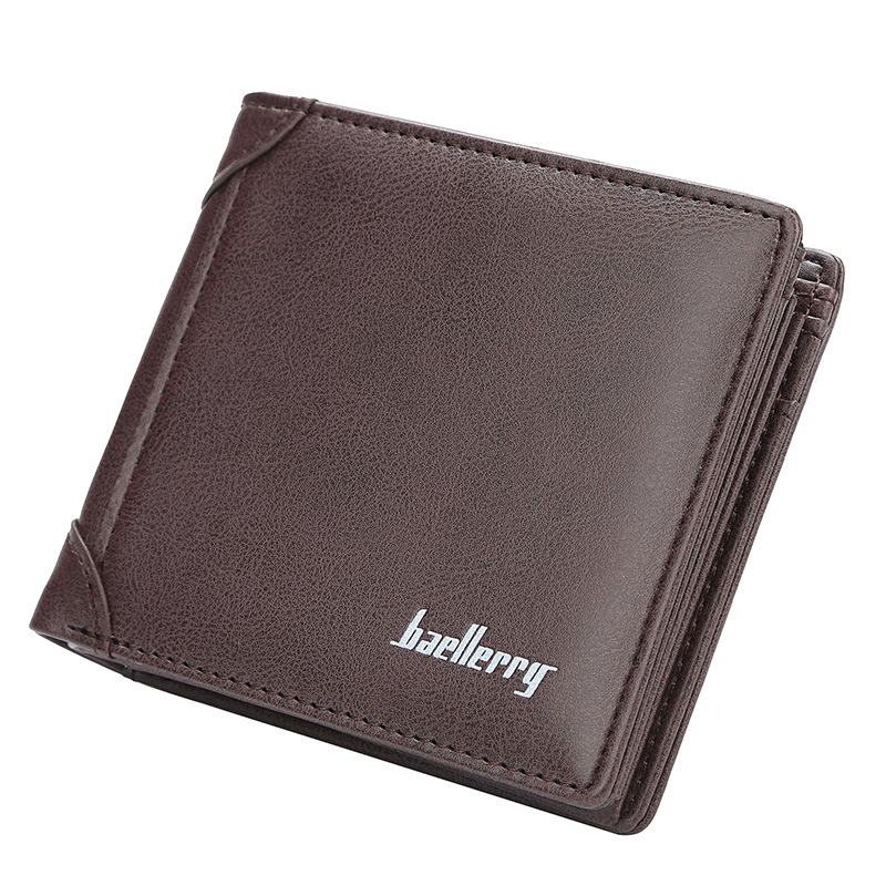 baellerry new men's wallet multi-functional driver's license wallet driving license card cover short retro wallet