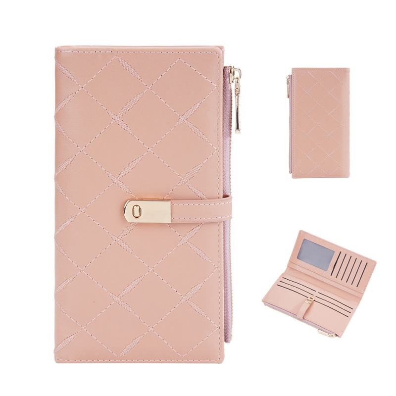 2023 New Ladies' Purse long magnetic snap multi-card-slot clutch fashion mobile wallet girl wallet