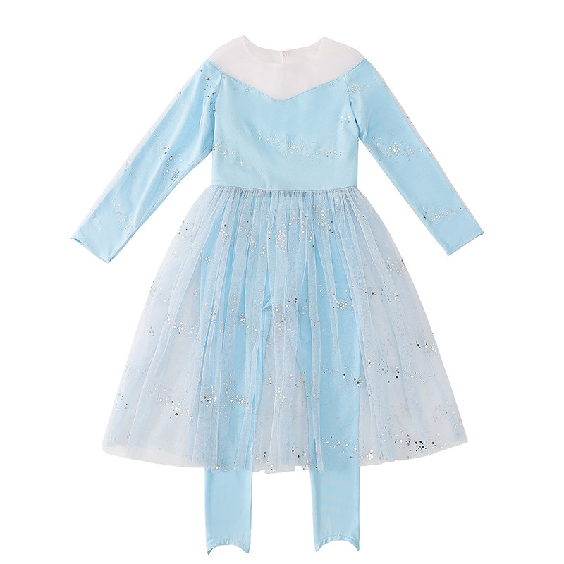 European and American style children's clothing Frozen 2 Aisha Anna Princess suit girl kids dress