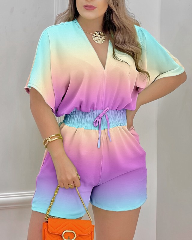T9047 Amazon AliExpress summer New Europe and America cross border exclusive loose casual print jumpsuit