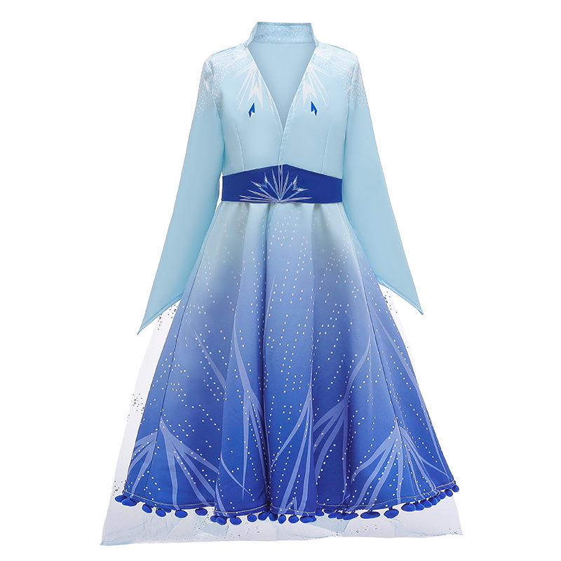 European and American style children's clothing Frozen 2 Aisha Anna Princess suit girl kids dress