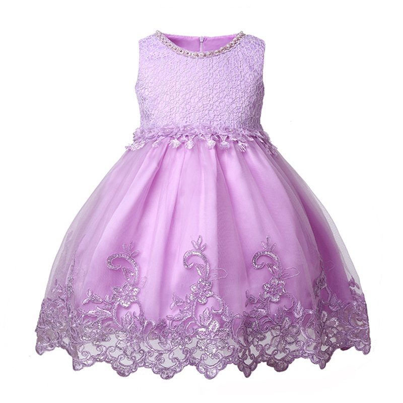 2018 New European and American children shirt Amazon girls' dress children princess dress kids dress