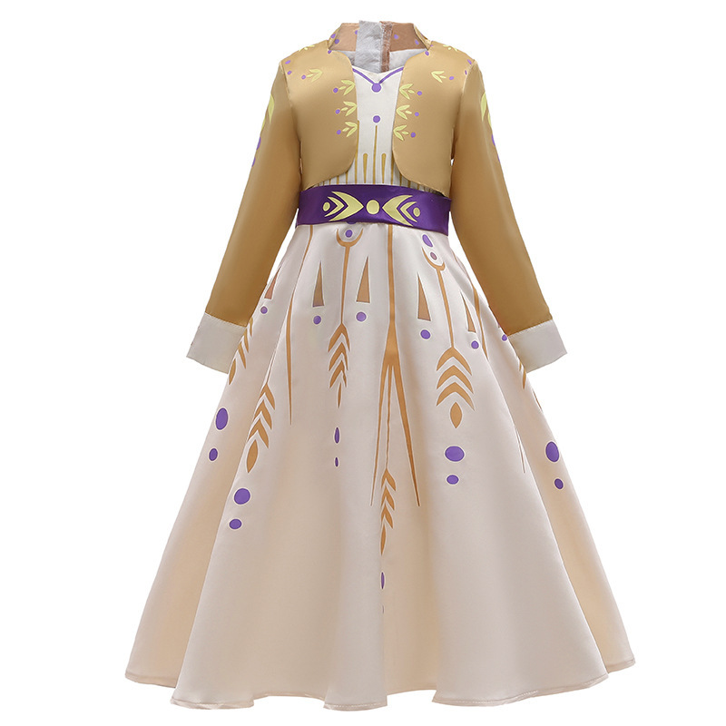 INS AliExpress new children shirt Frozen 2 Princess suit series girls' flower girl dress dress dress