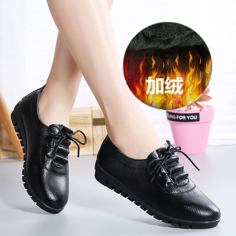 Small leather shoes women's new wedge Korean style versatile British women's shoes fashion ins soft bottom casual women's shoes