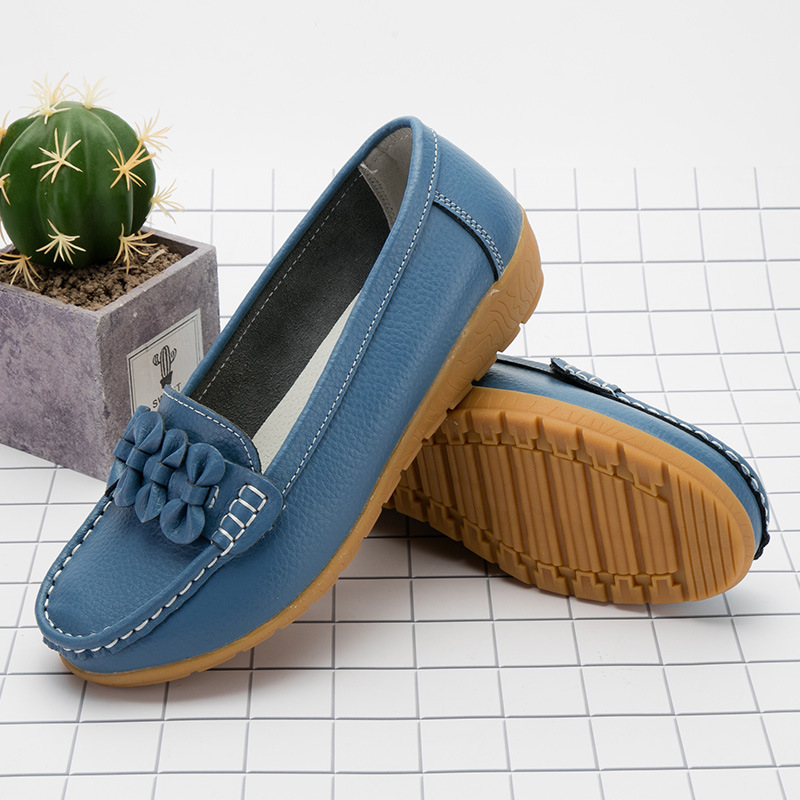Loafers spring, summer, autumn new nurse shoes comfort and casual hollow women's shoes peas shoes mother shoes beef tendon sole