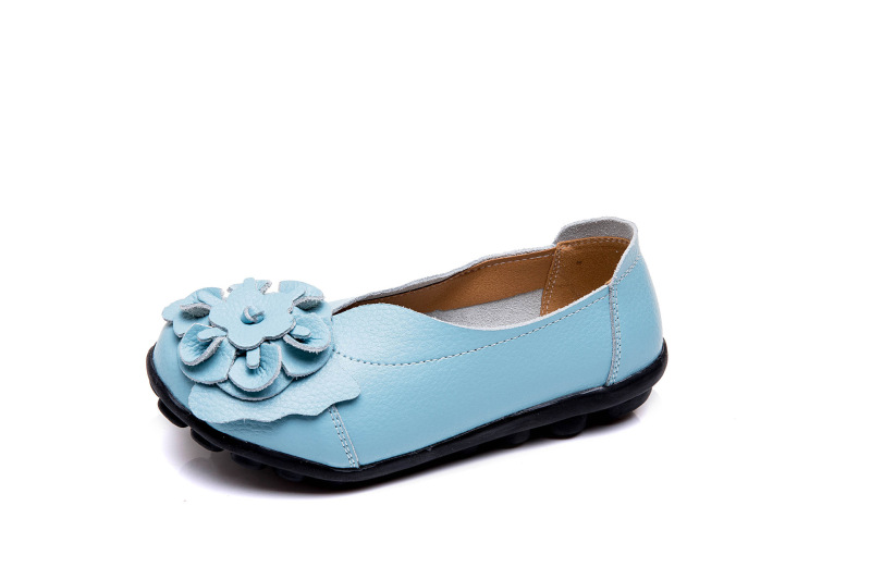 Cross-Border spring and summer flower mom shoes women's Gommino flat four seasons flat shoes cross-border women's shoes