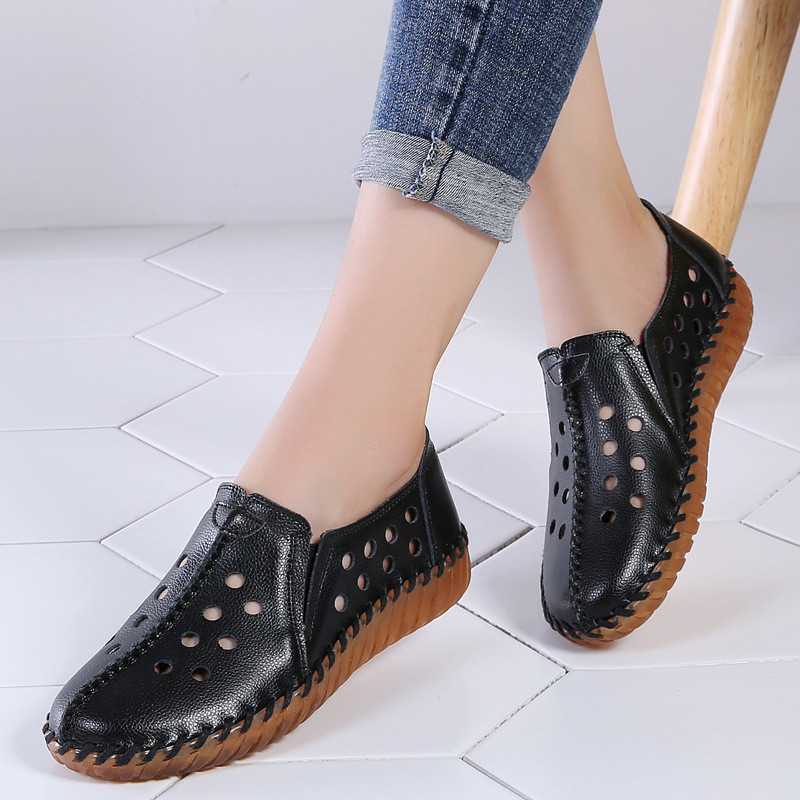 Women's shoes new women's casual flat shoes peas shoes l Korean style pregnant mother soft sole shoes single-layer shoes for women