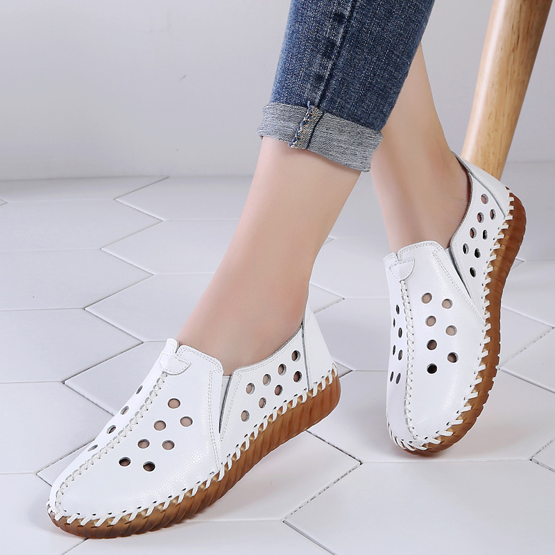 Women's shoes new women's casual flat shoes peas shoes l Korean style pregnant mother soft sole shoes single-layer shoes for women