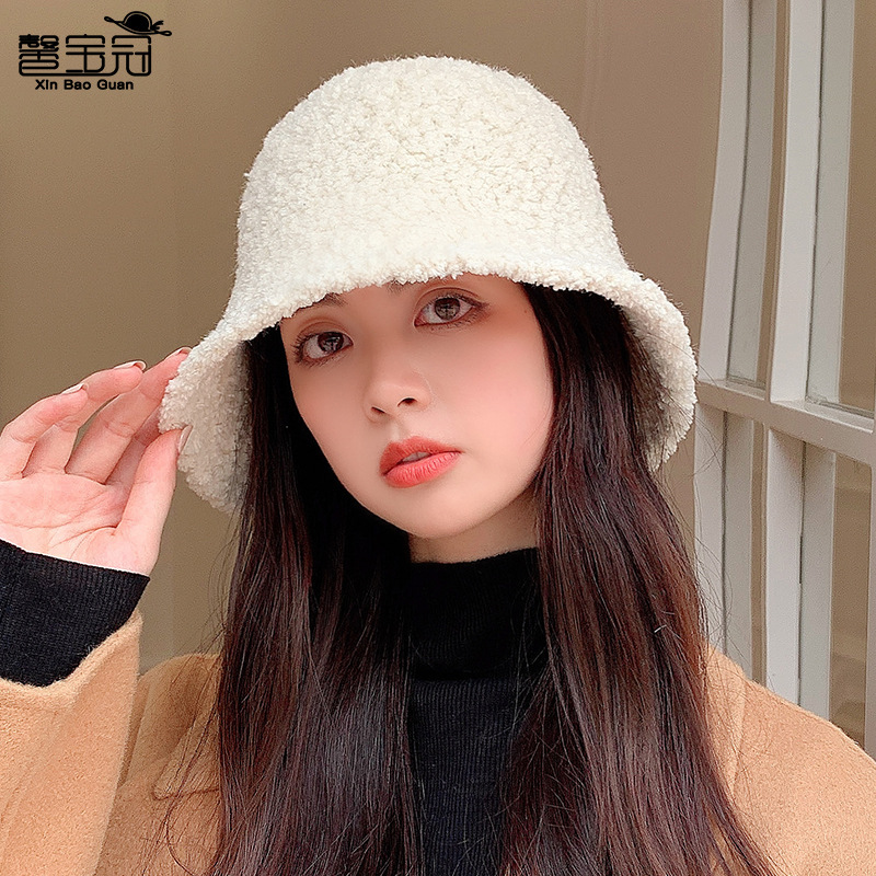 9884 autumn and winter New style fisherman hat female stylish Korean style hat face covering Japanese bucket bucket hat artistic broad-brimmed hat