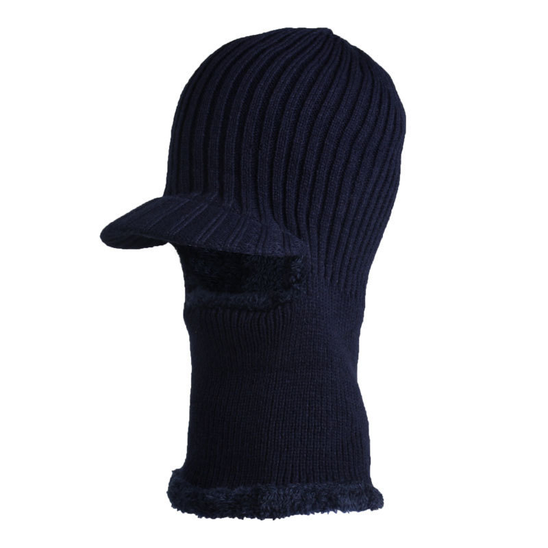 9518 hat women's winter cycling Europe and America cross border sleeve cap men's winter warm hat fleece-lined hat scarf integrated hat