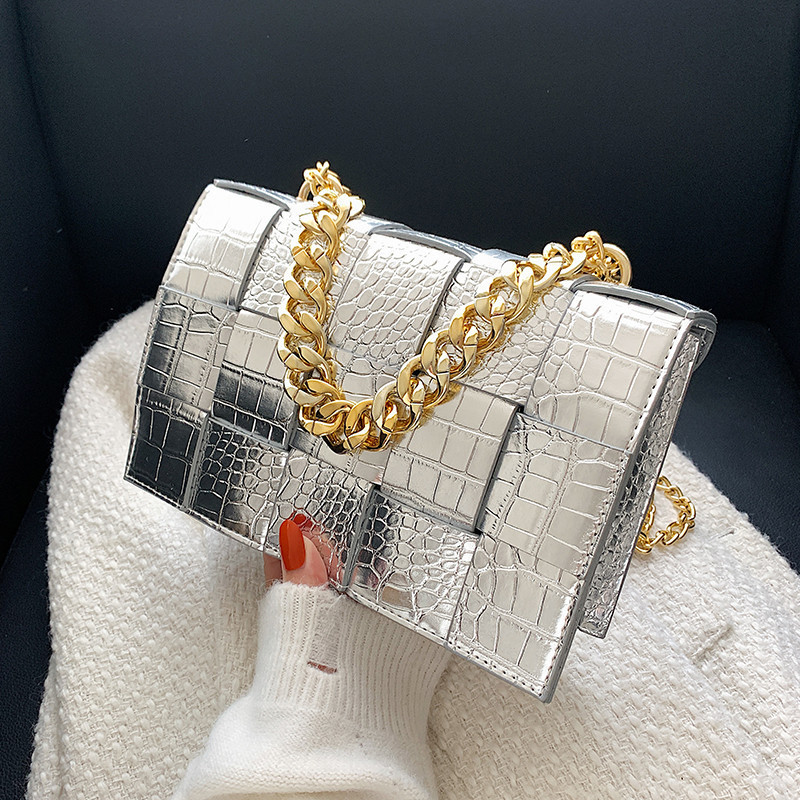 FG186 bag, haute couture women's bag woven under the armpit, stone plaid pattern, portable chain bag, versatile single shoulder diagonal cross bag