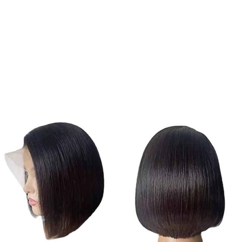 Foreign trade European and American style wig lace bob wig simulation human hair wig human hair wigs front lace fake