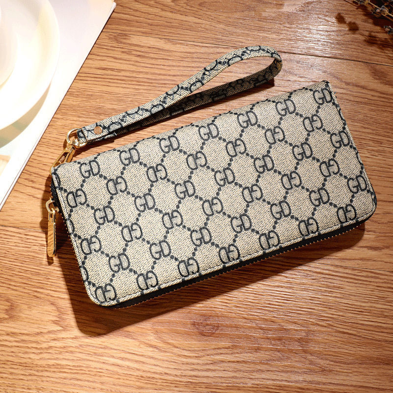 FG346 European and American Fashion Brand Wallet Women's New Long Wallet Large Capacity Zipper Handbag Mobile Case