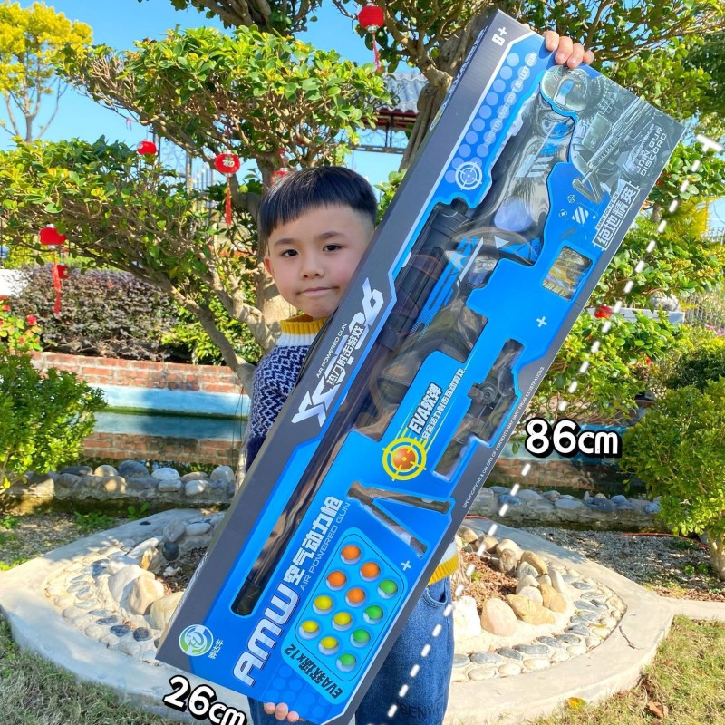 Children's Chicken Soft Bullet Gun 98K toy gun AWM sniper rifle Agency points gift boy large gift box toy gift