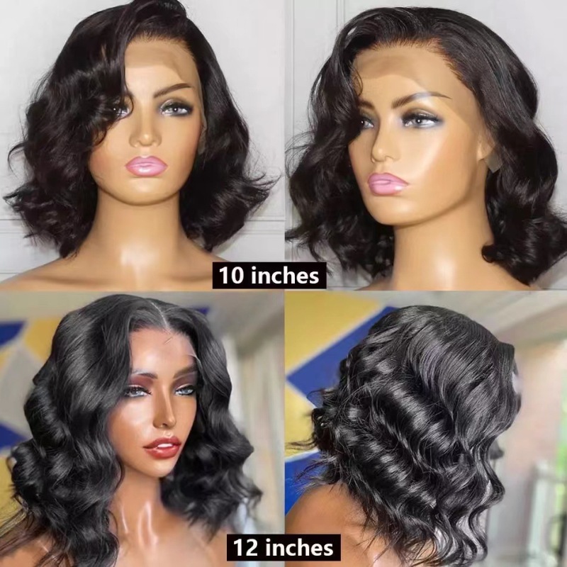 Front lace European and American style wig 4 x4 curly water wig human hair cross-border spot delivery