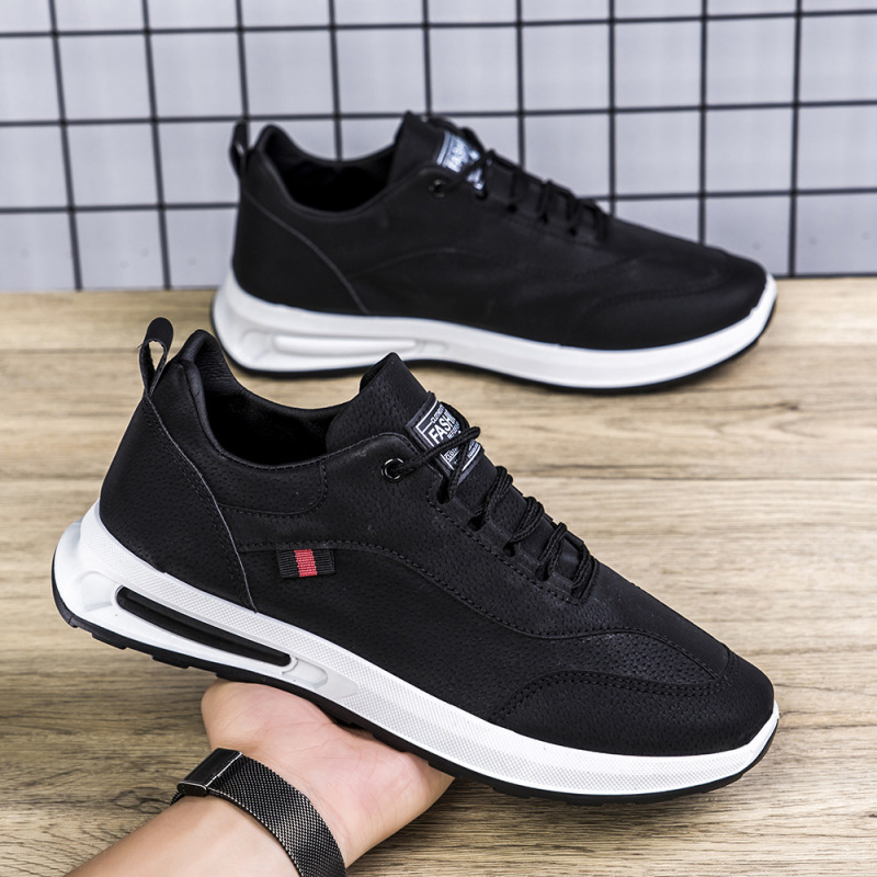 Cross-border autumn new trendy men versatile casual leather shoes breathable shoes men's sports board shoes running shoes
