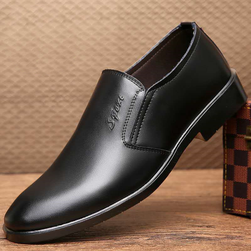 Leather shoes men's spring leather shoes men's spring and autumn new suit business casual men's shoes breathable shoes British style