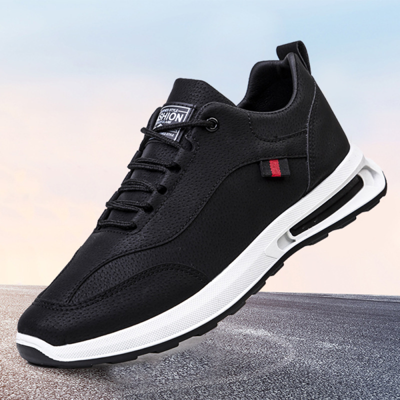 Cross-border autumn new trendy men versatile casual leather shoes breathable shoes men's sports board shoes running shoes