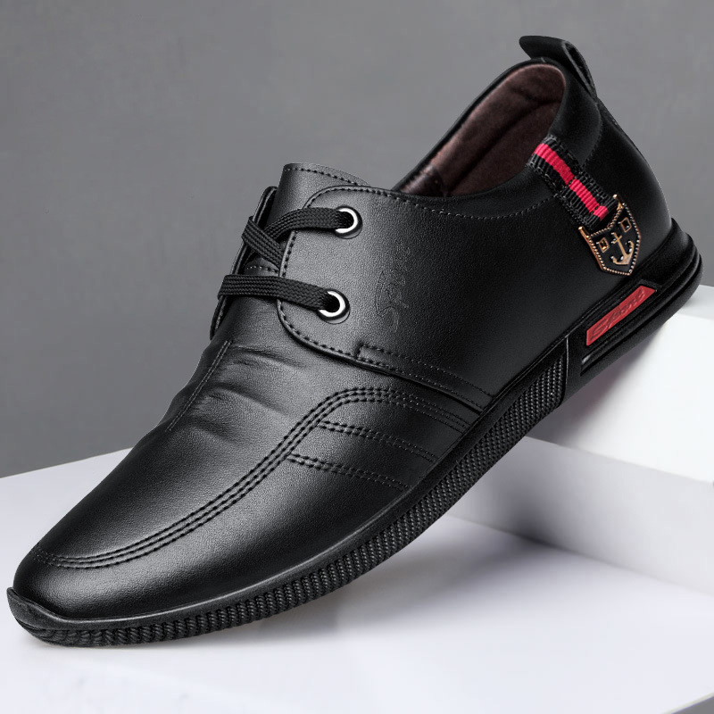 Trendy brand new autumn British style business leather shoes men's board shoes Korean breathable men's casual men's shoes