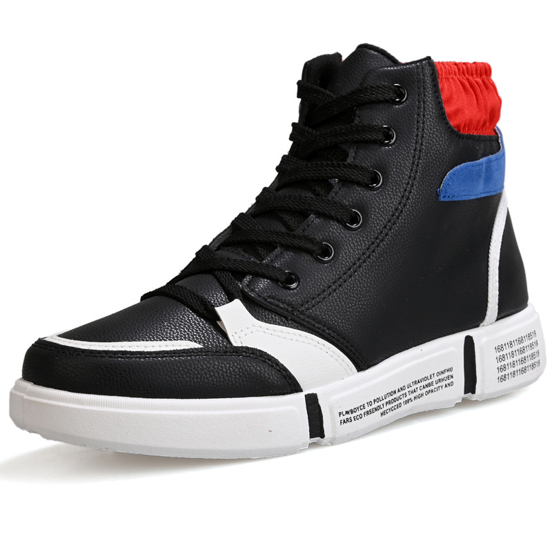 Autumn and winter hot sale fashion trend new men's shoes Korean high-top shoes hip hop skateboard shoes men's casual shoes