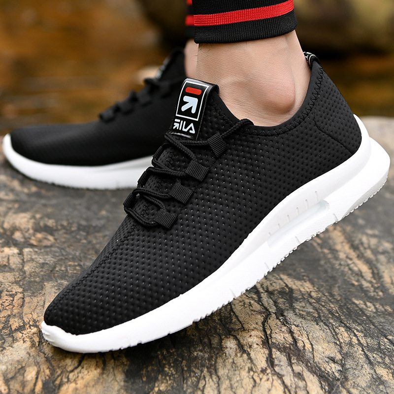 Summer new sports shoes men's breathable running shoes summer mesh surface mesh shoes casual non-slip korean fashion shoes