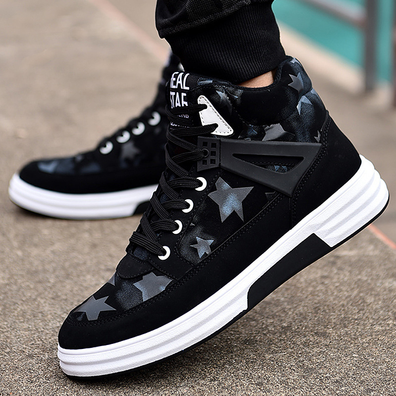 Spring Korean style mix and match trendy casual shoes men's sneakers Korean style individual breathable fashion all-matching sneakers