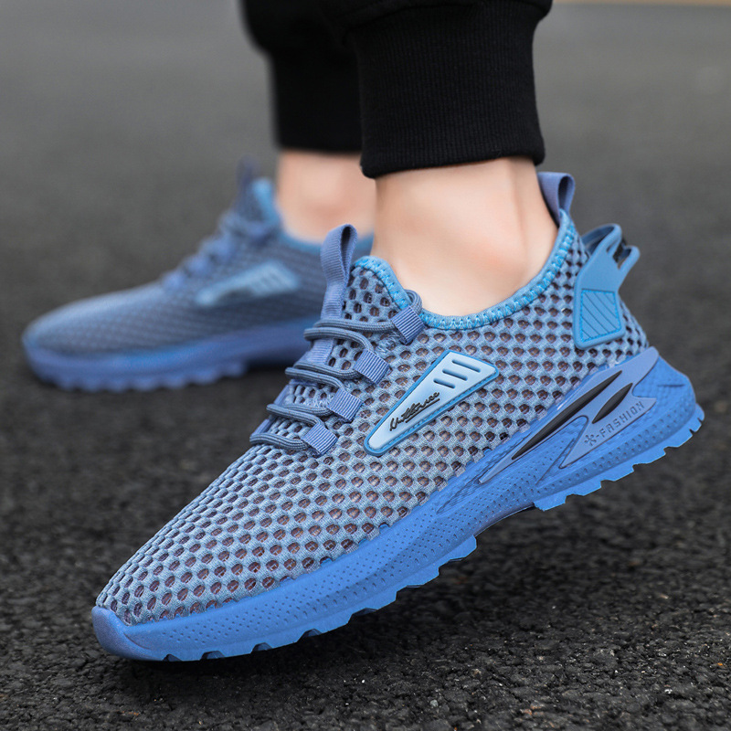 Spring and Summer new thin type breathable mesh low-top sports casual shoes versatile casual sneakers mesh surface shoes trendy shoes