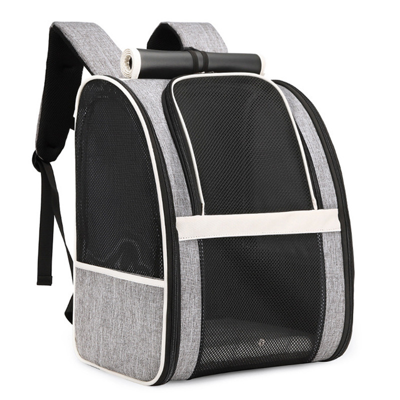Customized cat backpack portable breathable and simple pet diaper bag foldable backpack cat bag large capacity wholesale