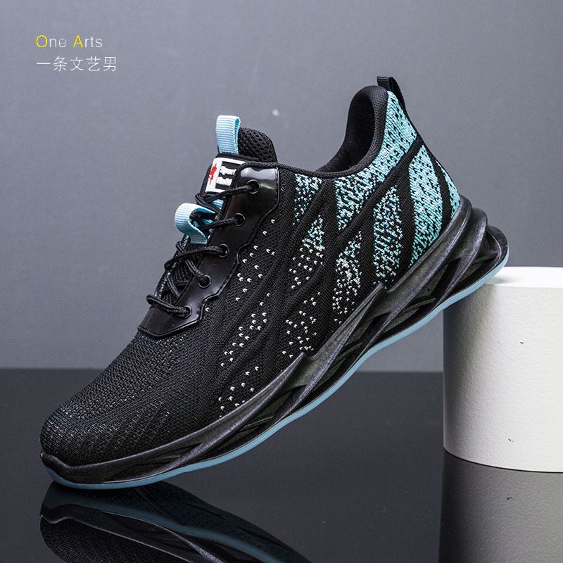 Cross-Border Men's shoes Spring and Autumn new sports shoes fashion casual men's shoes comfortable breathable running shoes