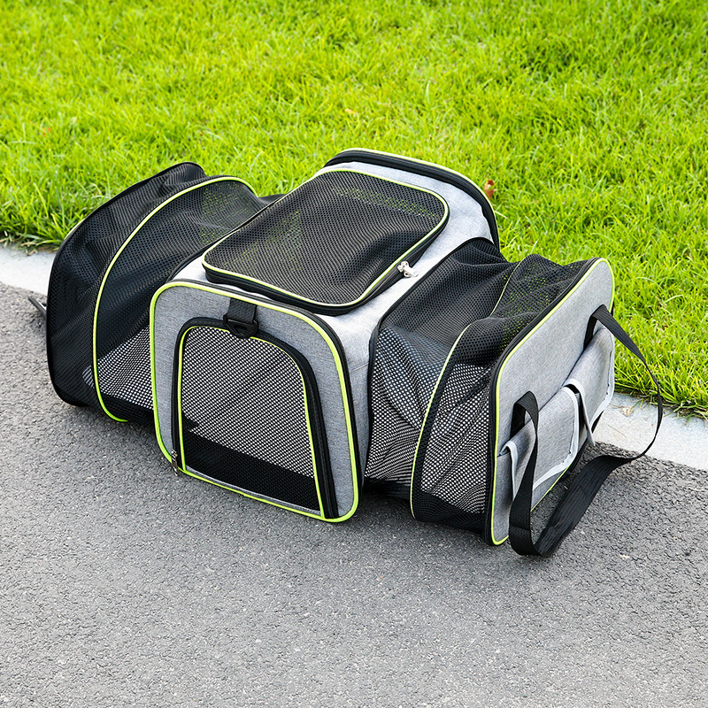 New portable cat bag breathable portable foldable expansion pet bag cat cage portable scalable dog bag for going out