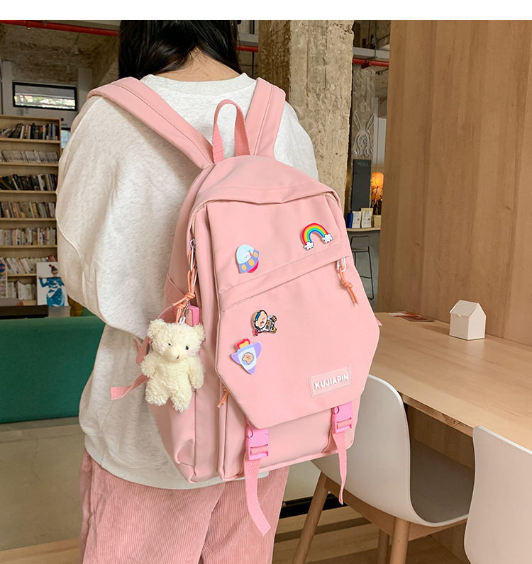 Schoolbag New schoolgirl bag Korean style junior high school student high school Harajuku backpack college style backpack