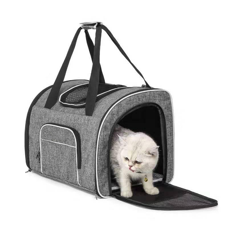 Customized New Product pet bag multi-functional canvas backpack for pets breathable dog bag portable portable cat bag