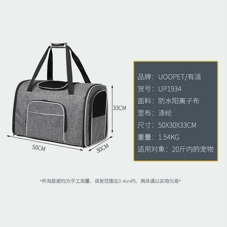 Customized New Product pet bag multi-functional canvas backpack for pets breathable dog bag portable portable cat bag