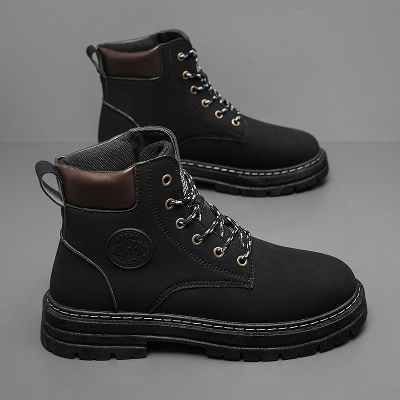 Autumn new men's shoes high-top Dr. Martens Boots men's retro workwear shoes men's outdoor platform casual cross-border