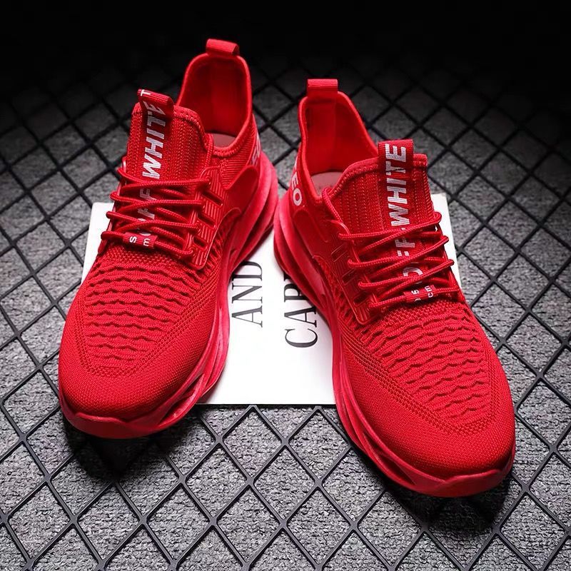 Autumn new men's shoes casual sneakers Men's Fly woven mesh breathable loafers cross-border men's shoes