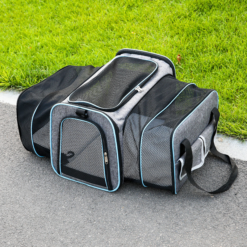 Spot cat backpack foldable extended pet bag out portable vehicle-mounted pet handbag breathable outdoor cat bag