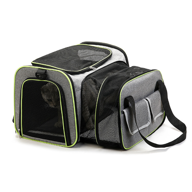 New portable cat bag breathable portable foldable expansion pet bag cat cage portable scalable dog bag for going out