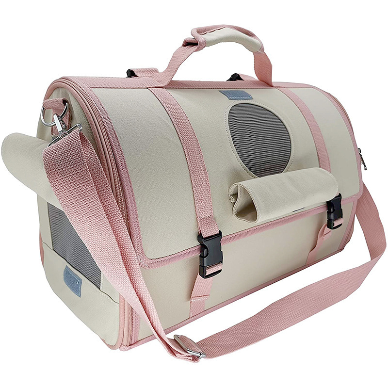 Spot cat backpack canvas backpack portable pet diaper bag breathable foldable portable cat bag large capacity wholesale