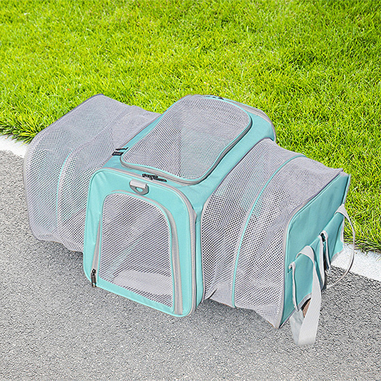 Spot cat backpack foldable extended pet bag out portable vehicle-mounted pet handbag breathable outdoor cat bag
