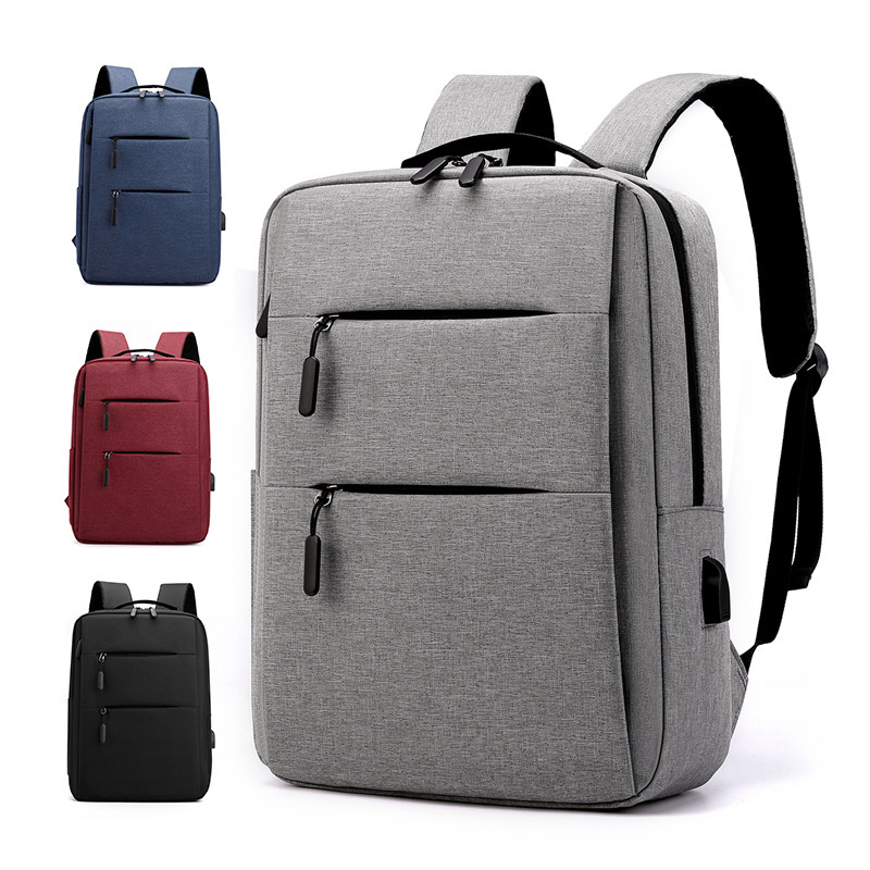 Backpack men's and women's usb charging backpack 15.6-inch casual business travel laptop bag logo