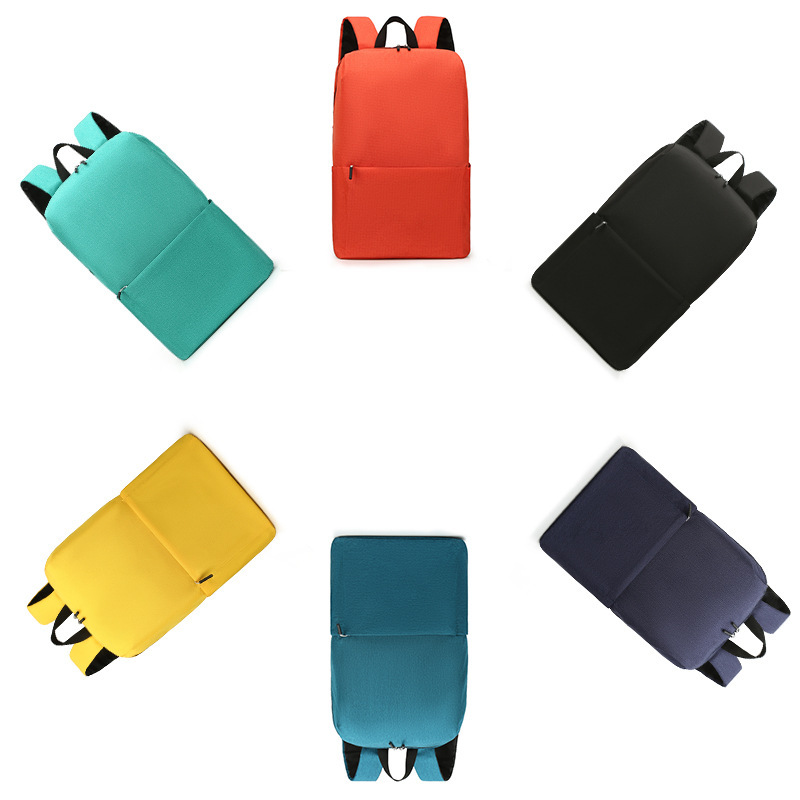 Backpack gift logo Xiaomi colorful small backpack men's and women's handbags lightweight student schoolbag credit gift