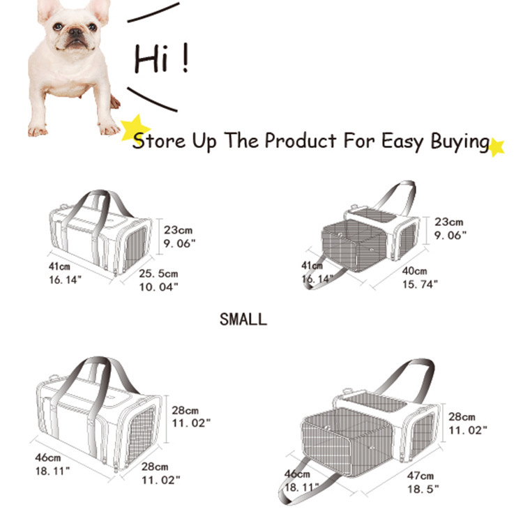 Customized pet diaper bag portable foldable cat backpack breathable portable cat bag large capacity wholesale