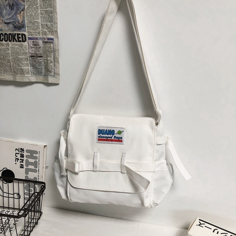 New Crossbody Bag Men's trendy casual large capacity Fashion shoulder bag women's Japanese Harajuku Messenger canvas bag
