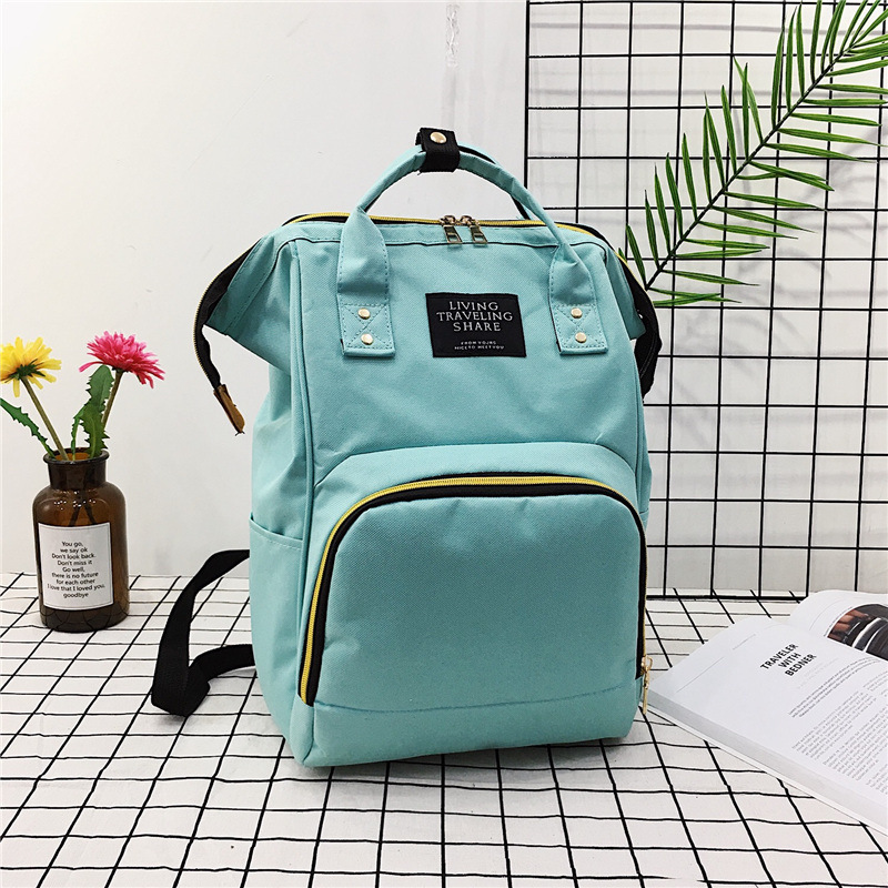Fashion large capacity backpack baby diaper bag multi-functional backpack for going out baby pregnant women mummy bag student schoolbag