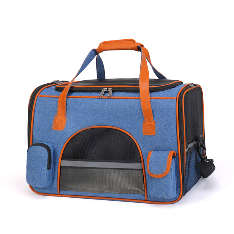 Products in stock new cat backpack portable foldable pet diaper bag breathable one shoulder portable cat bag large capacity wholesale