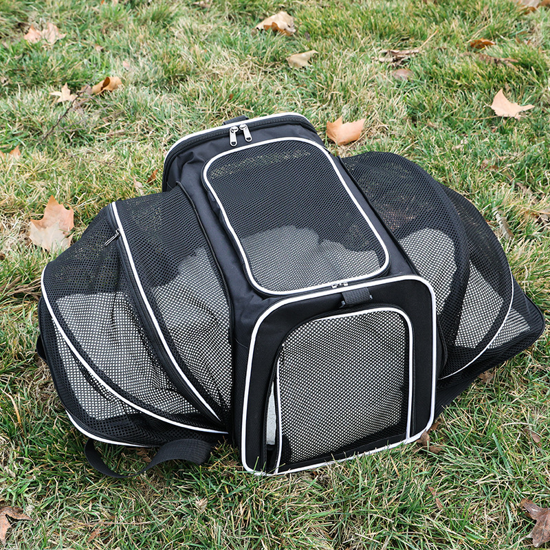Spot cat bag portable portable pet bag foldable extended pet backpack breathable cat cage cat backpack
