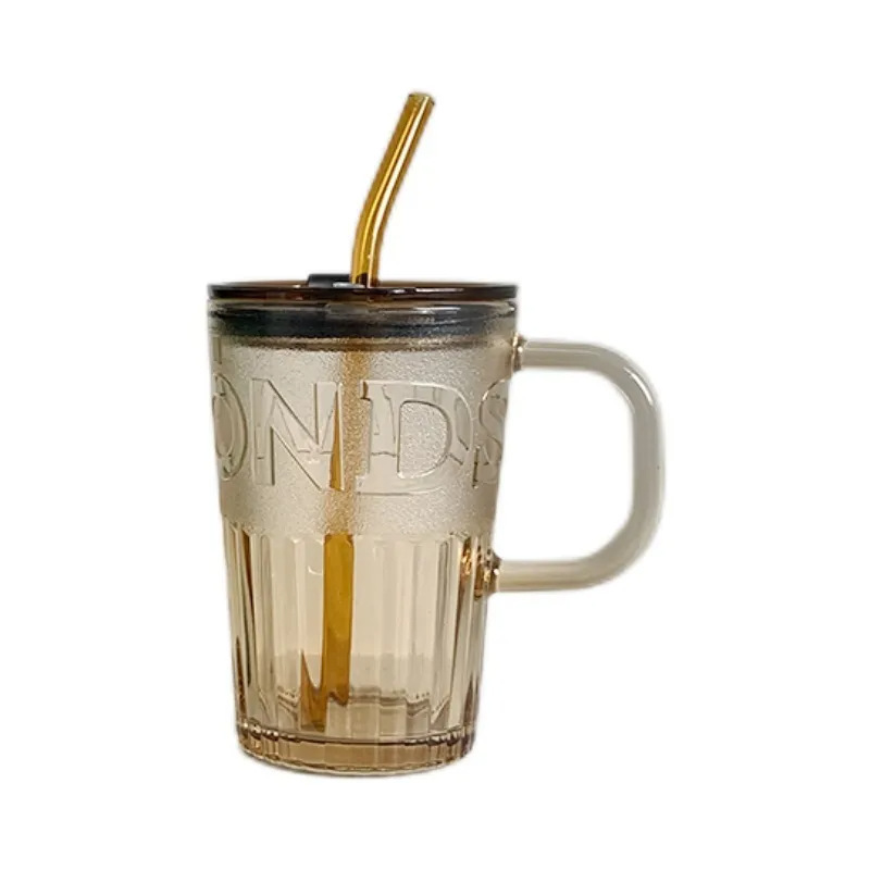 Nordic style simple handle glass fashion office coffee cup home good-looking Breakfast Milk Cup wholesale