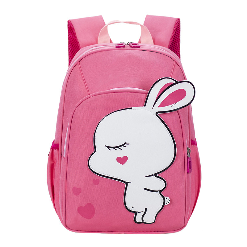 Cartoon animation children's backpack new cute bunny children's backpack Grade 1-3 Primary School student schoolbag