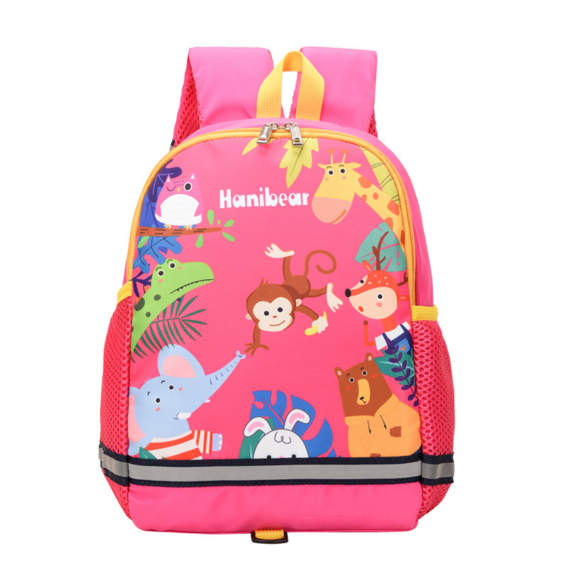 New cartoon animal children's schoolbag Japanese and Korean anti-lost kindergarten backpack 3D digital printing baby's backpack