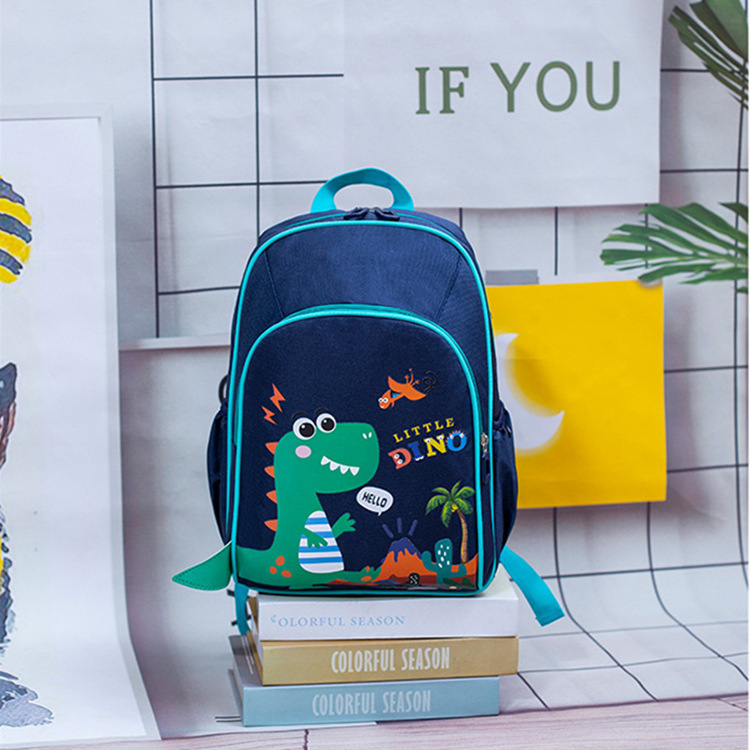 Cartoon boys children's schoolbag burden alleviation backpack girls Grade 1-3 schoolbag wholesale dinosaur bunny backpack